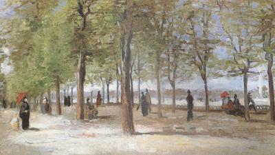 Vincent Van Gogh Lane at the Jardin du Luxembourg  (nn04) Germany oil painting art